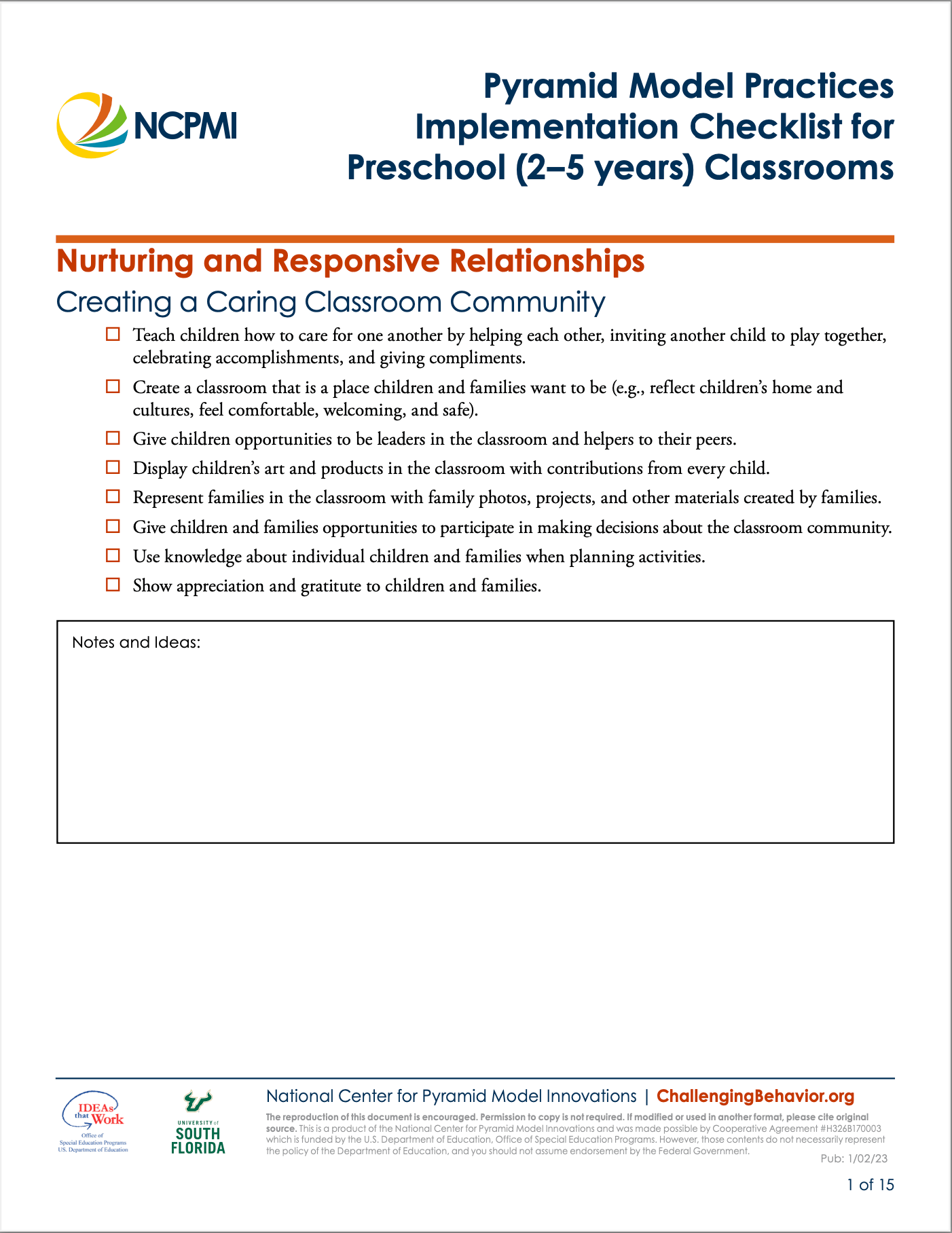 Pyramid Implementation Checklist - Cover